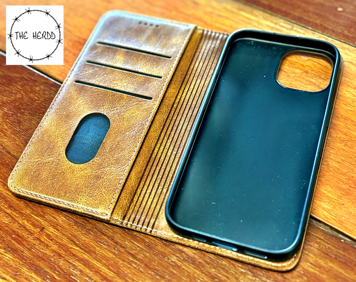 Leather Phone Case - Custom Laser Engraved - iPhone - Rescue My Rugs