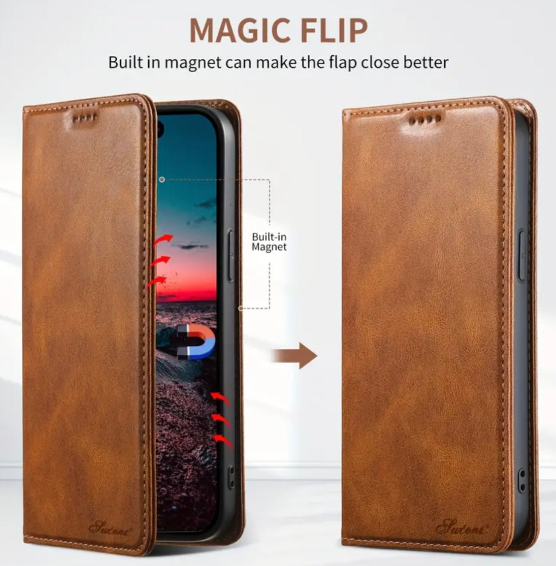 Leather Phone Case - Custom Laser Engraved - iPhone - Rescue My Rugs