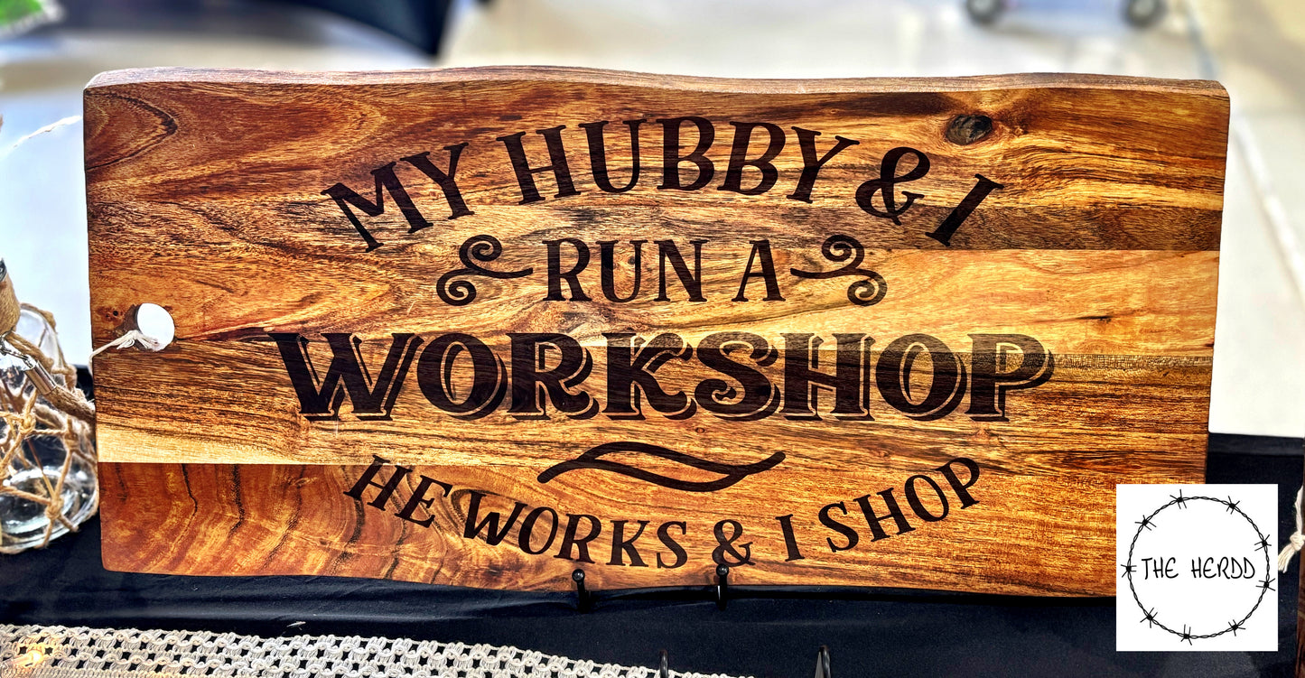 Husband & I Workshop…Serving Boards - Rescue My Rugs