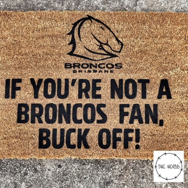 Custom Door Mats -Broncos