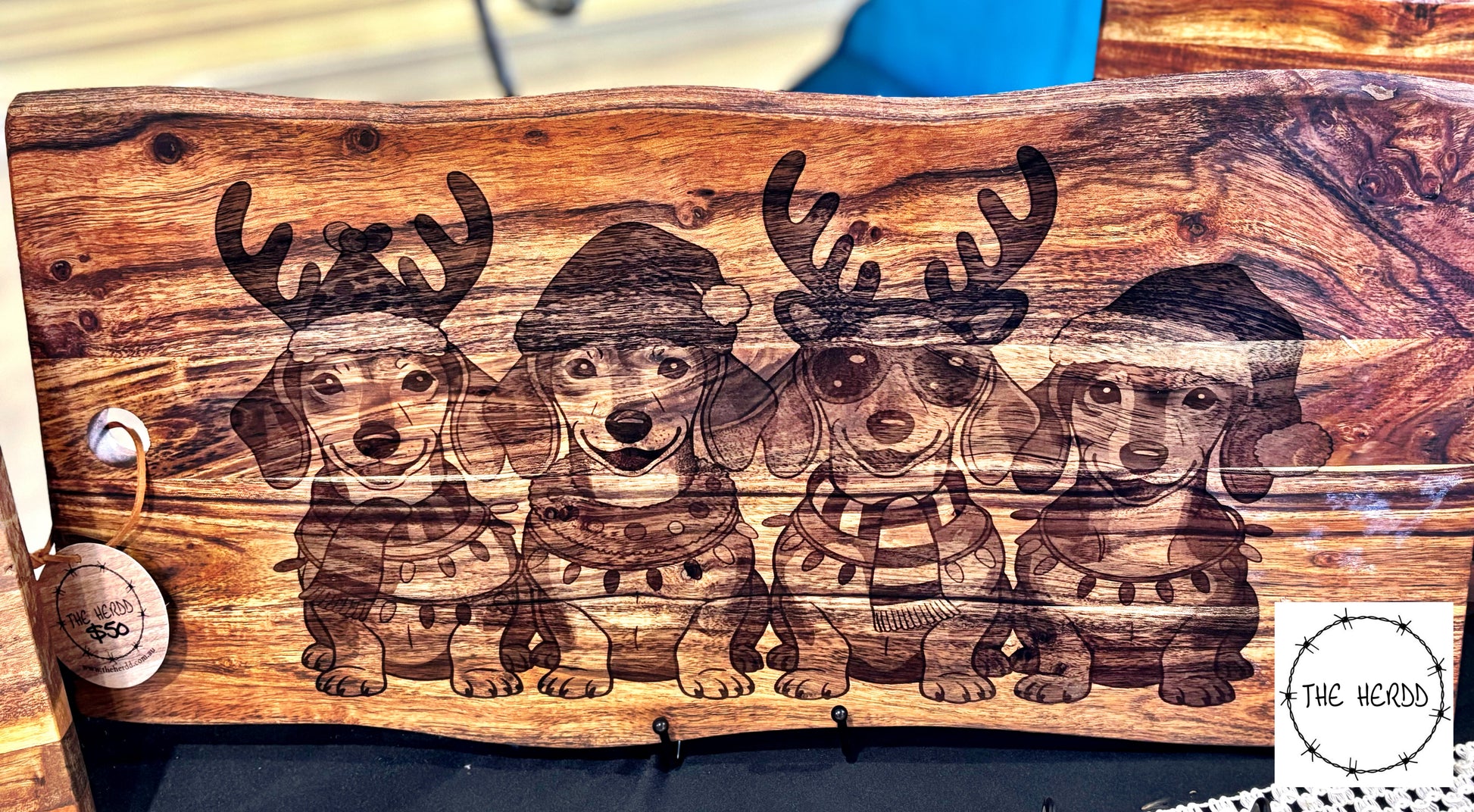 Sausage Dog Tribe - Christmas…Serving Boards - Rescue My Rugs