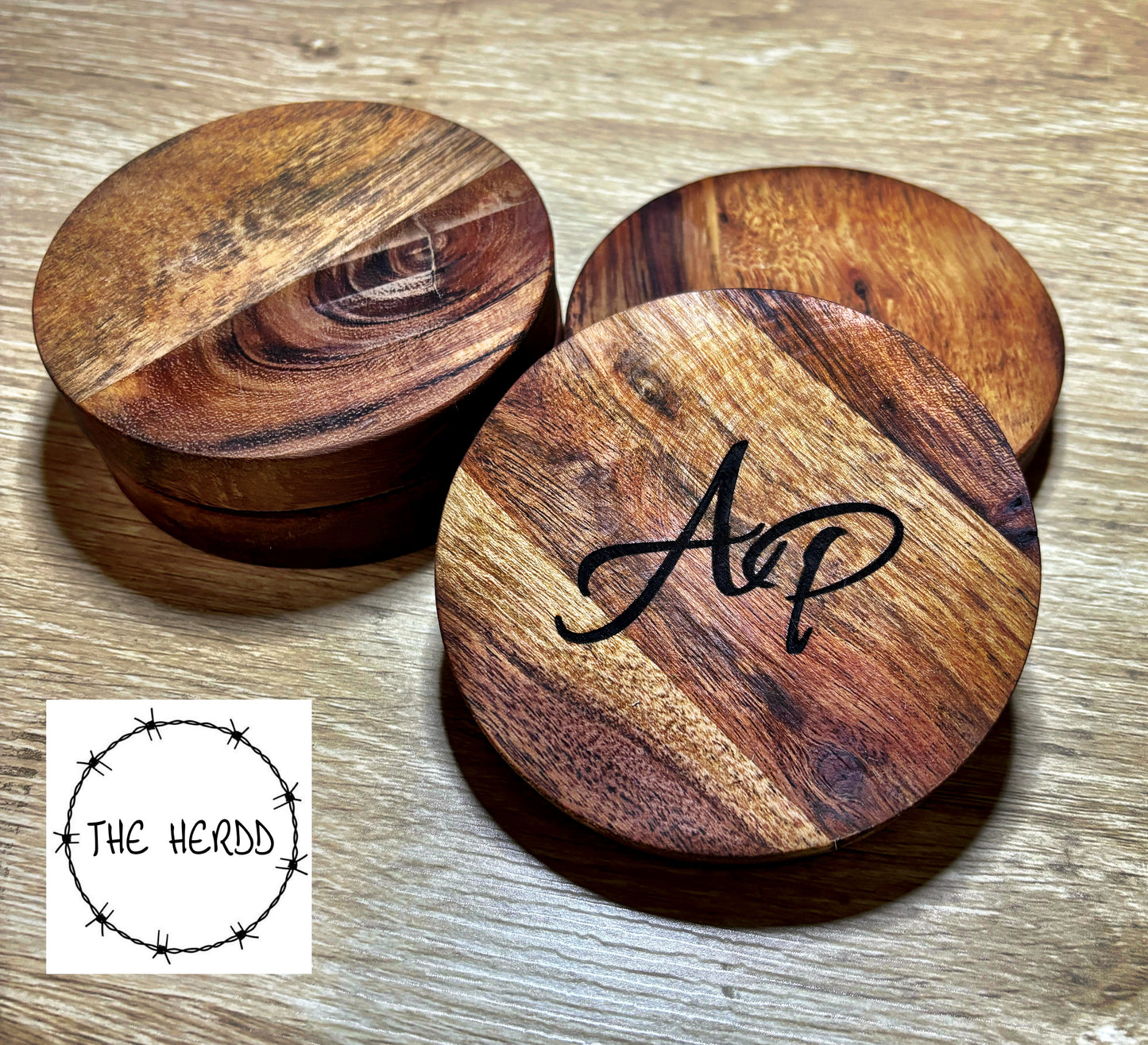 Custom Wooden Coasters (Set of 4) - Rescue My Rugs