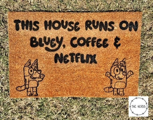 Custom Door Mats - Bluey!