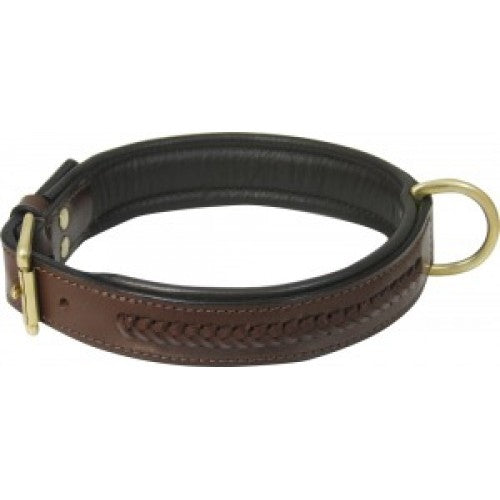 Leather Dog Collar - Laced - Rescue My Rugs