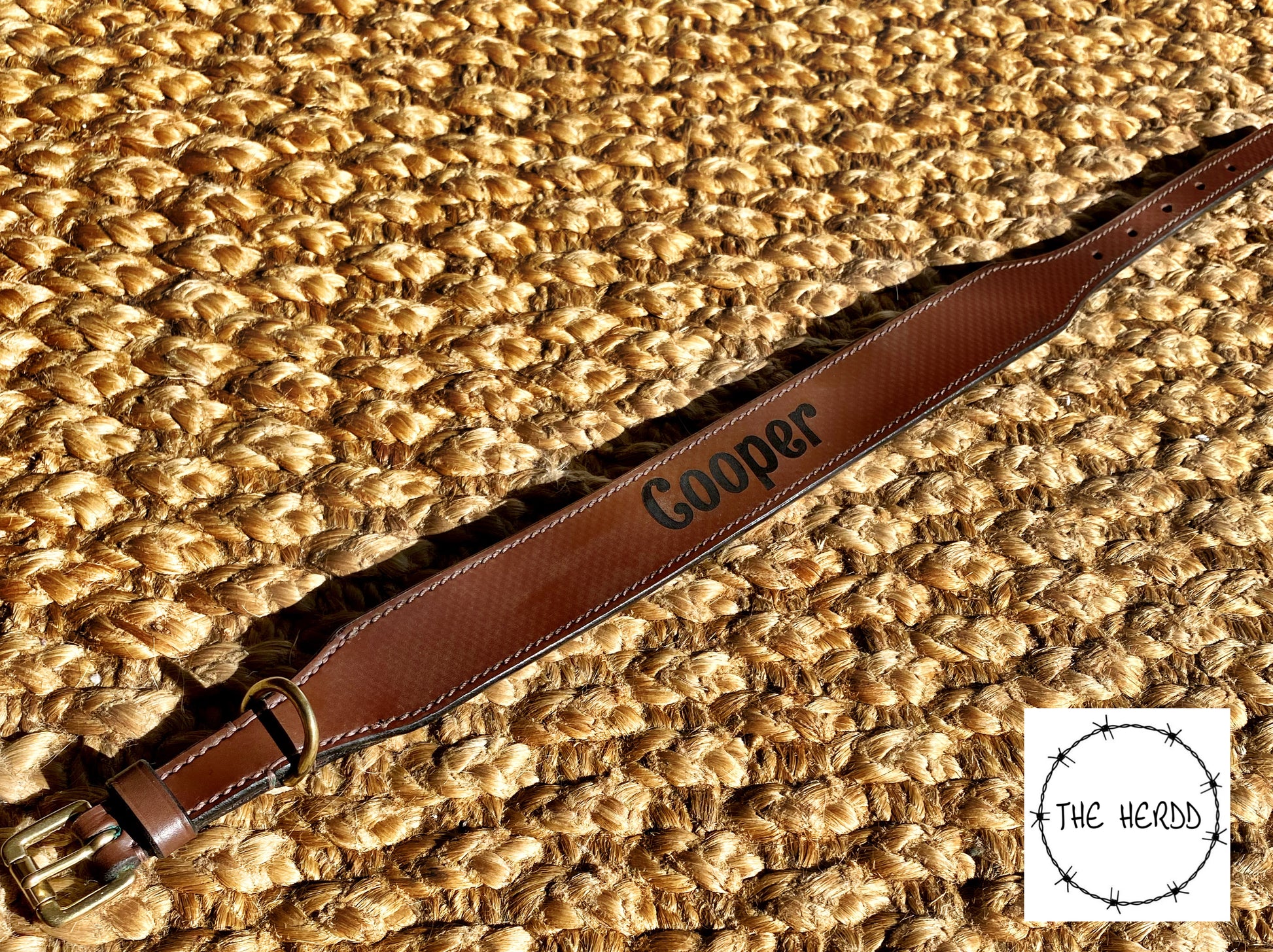 Leather Dog Collar with Personalisation - Rescue My Rugs