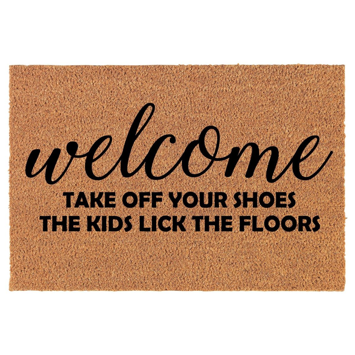 Custom Door Mats - Kids Lick The Floor - Rescue My Rugs