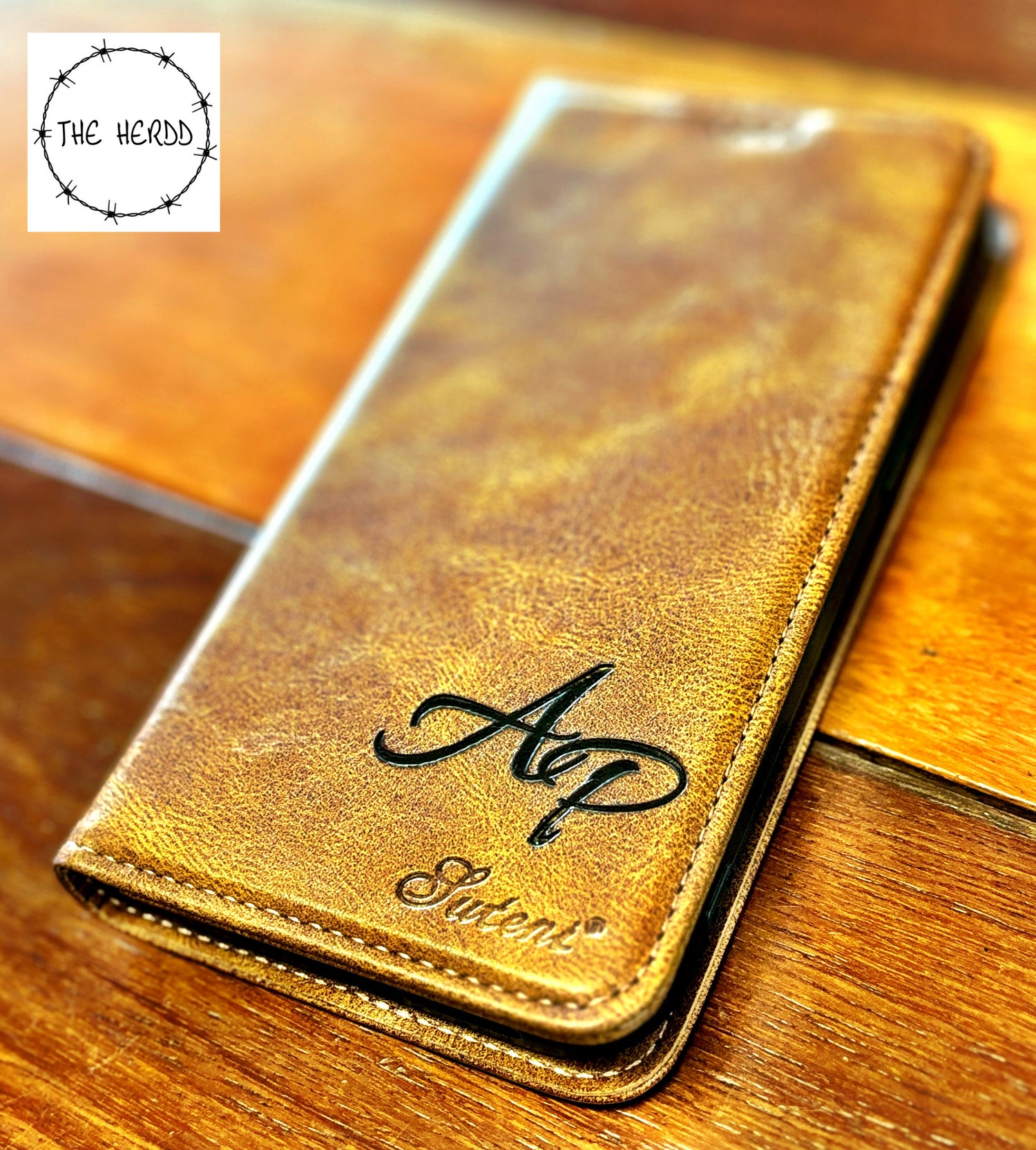 Leather Phone Case - Custom Laser Engraved - iPhone - Rescue My Rugs