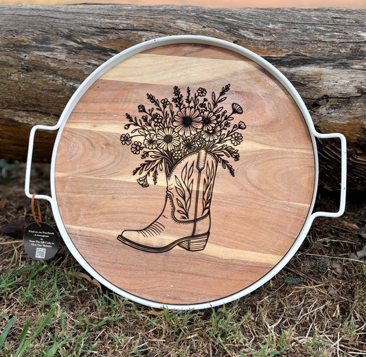 Daisy & Cowboy Boot…Serving Boards