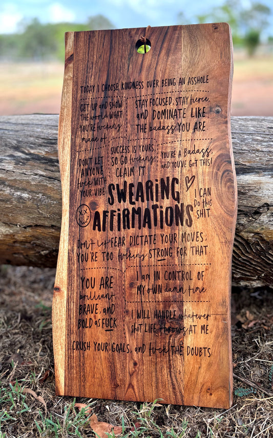 Swearing Affirmations…Serving Boards