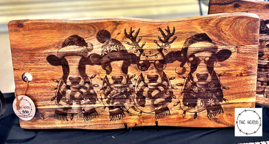 Cow Clan - Christmas…Serving Boards - Rescue My Rugs