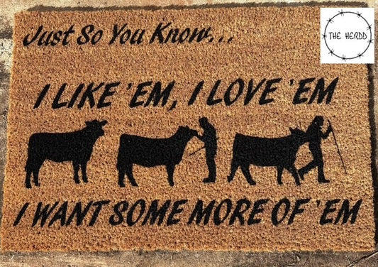 Custom Door Mats - I Like 'Em, I Love 'Em, I Want Some More of 'Em! - Rescue My Rugs