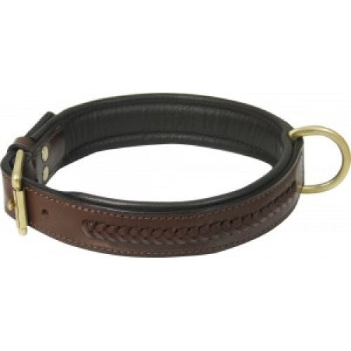 Leather Dog Collar - Laced - Rescue My Rugs