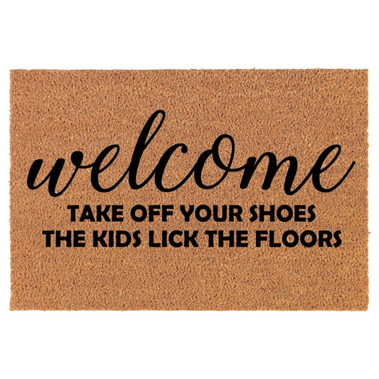 Custom Door Mats - Kids Lick The Floor - Rescue My Rugs